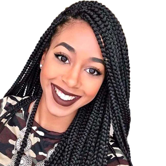 Braided African Ethnic Lace wig, Geflochtene Lace Wig Perücke - YLKgood