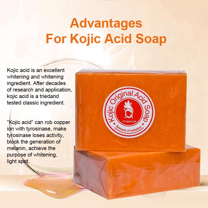 Kojisäure Seife | Kojic Acid Soap | 200g Original YLKgood Skin Lightening Soap mit Kojic Acid