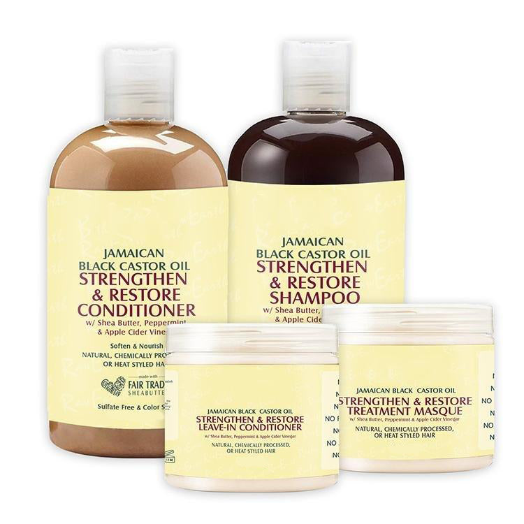 Jamaican Black Castor Oil Hair Care Set