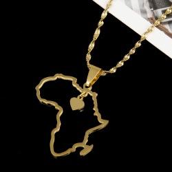 Gold plated necklace with pendant. - YLKgood